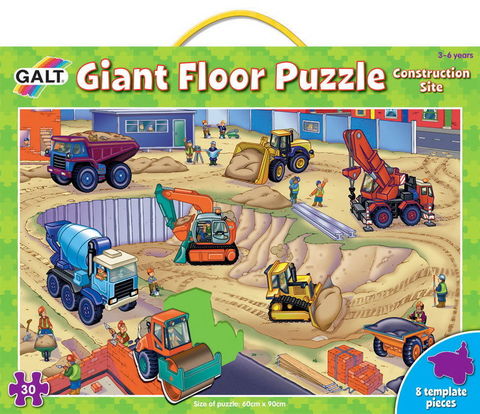 Velké podlahové puzzle - Na staveništi